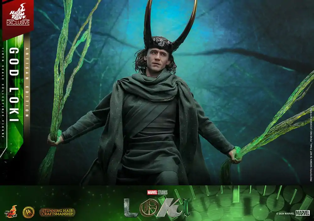Loki DX 1/6 God Loki Artisan Edition Hot Toys Exkluzív akciófigura 31 cm termékfotó