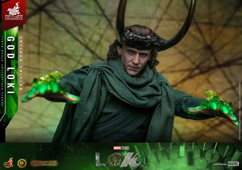 Loki DX 1/6 God Loki Artisan Edition Hot Toys Exkluzív akciófigura 31 cm termékfotó
