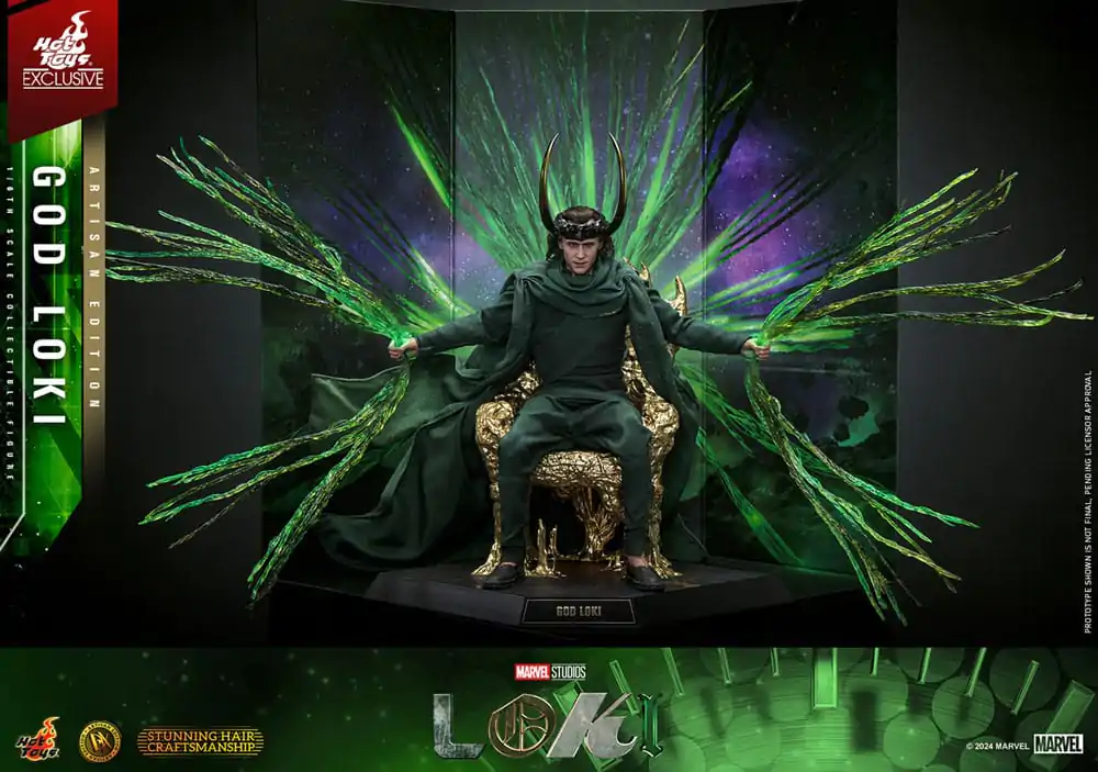 Loki DX 1/6 God Loki Artisan Edition Hot Toys Exkluzív akciófigura 31 cm termékfotó