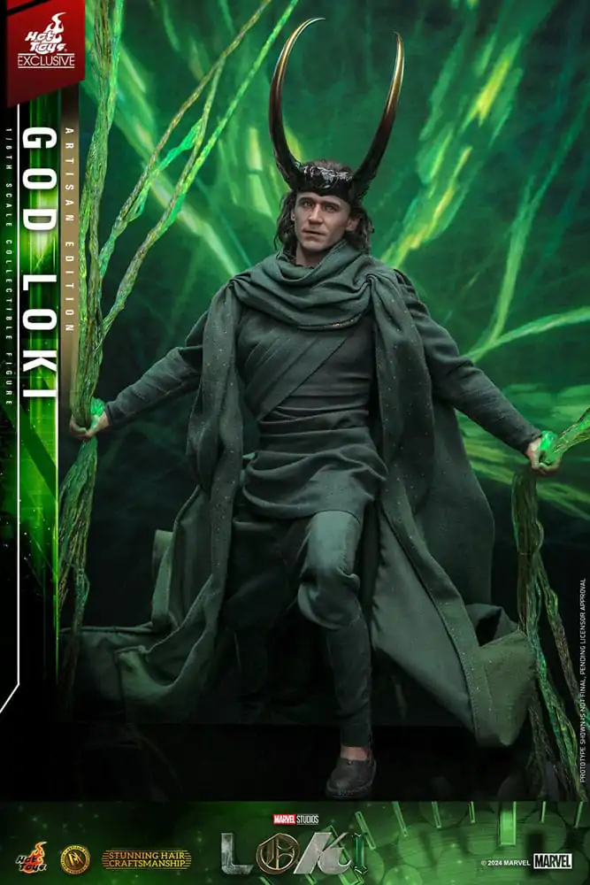Loki DX 1/6 God Loki Artisan Edition Hot Toys Exkluzív akciófigura 31 cm termékfotó