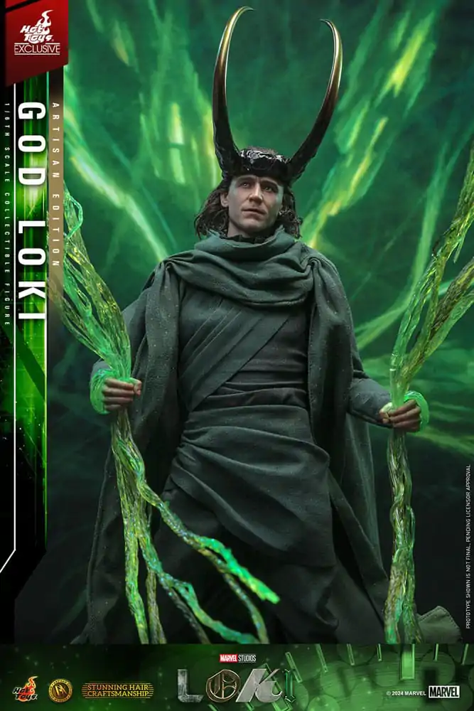 Loki DX 1/6 God Loki Artisan Edition Hot Toys Exkluzív akciófigura 31 cm termékfotó