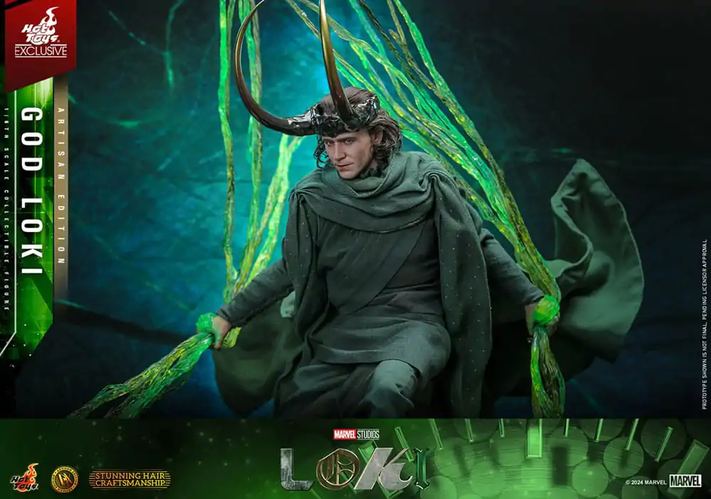Loki DX 1/6 God Loki Artisan Edition Hot Toys Exkluzív akciófigura 31 cm termékfotó