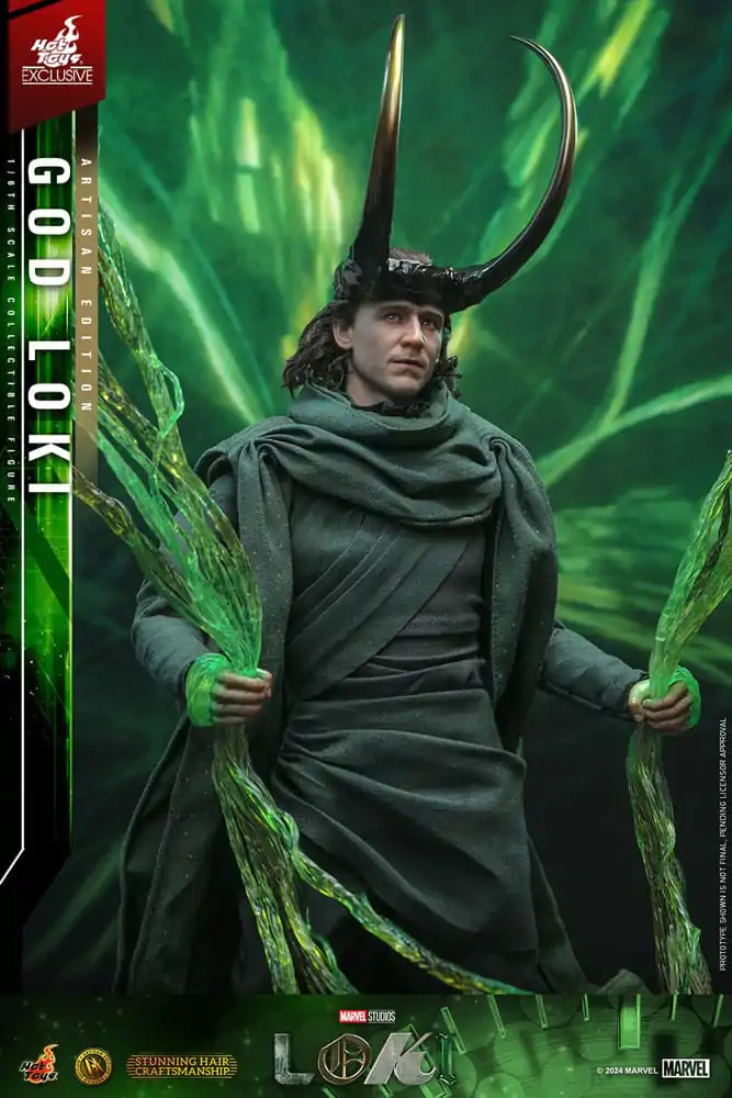 Loki DX 1/6 God Loki Artisan Edition Hot Toys Exkluzív akciófigura 31 cm termékfotó