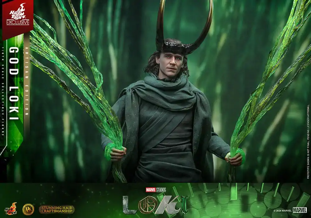 Loki DX 1/6 God Loki Artisan Edition Hot Toys Exkluzív akciófigura 31 cm termékfotó