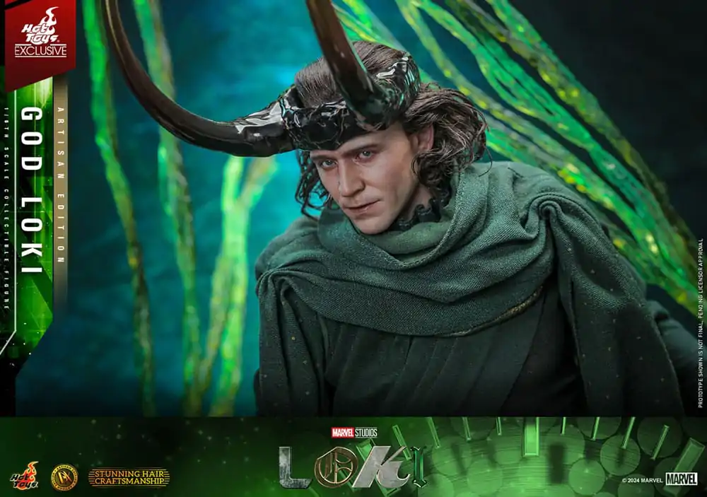 Loki DX 1/6 God Loki Artisan Edition Hot Toys Exkluzív akciófigura 31 cm termékfotó