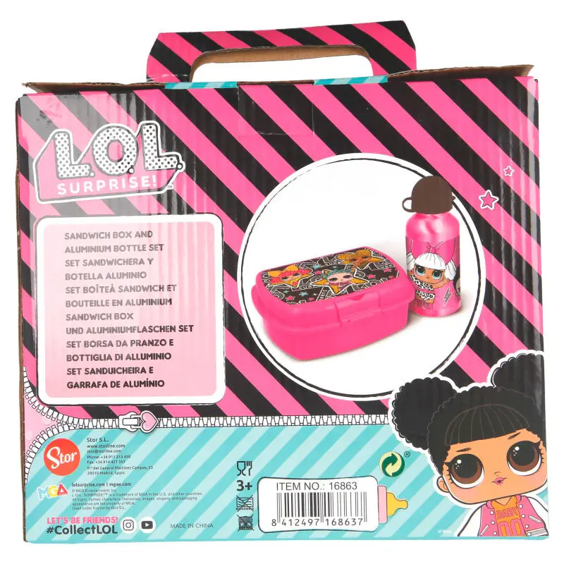 LOL Surprise aluminium kulacs + uzsonnás doboz csomag termékfotó