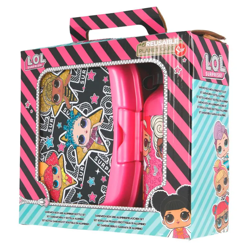 LOL Surprise aluminium kulacs + uzsonnás doboz csomag termékfotó