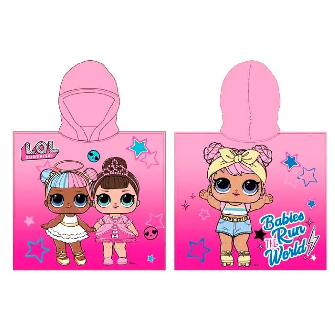 LOL Surprise Babies Run the World poncsó törölköző termékfotó
