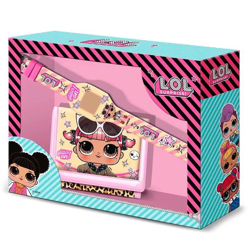 LOL Surprise Glitter pénztárca és óra csomag termékfotó