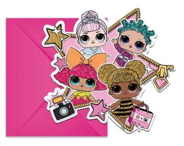 LOL Surprise Glitterati, Party Meghívó 6 db-os termékfotó