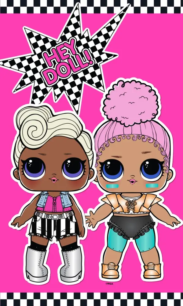 LOL Surprise kéztörlő arctörlő, törölköző 30*50cm termékfotó