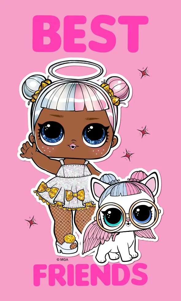 LOL Surprise kéztörlő arctörlő, törölköző 30*50cm termékfotó