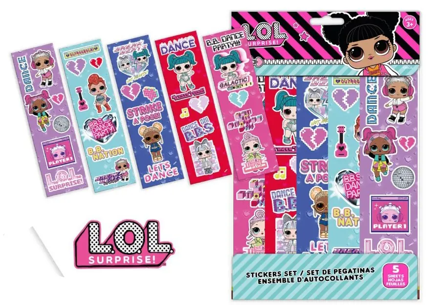 LOL Surprise matrica szett 5 ív termékfotó