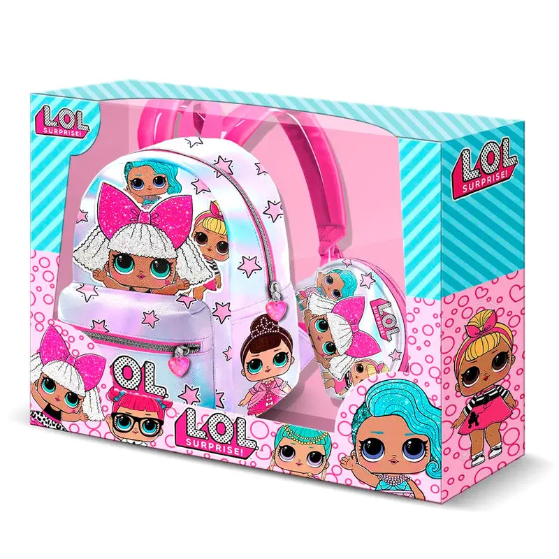 LOL Surprise táska hátizsák + pénztárca ajándékcsomag termékfotó