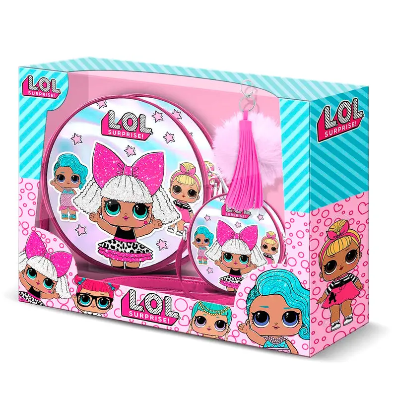 LOL Surprise táska + pénztárca + pompom ajándékcsomag termékfotó