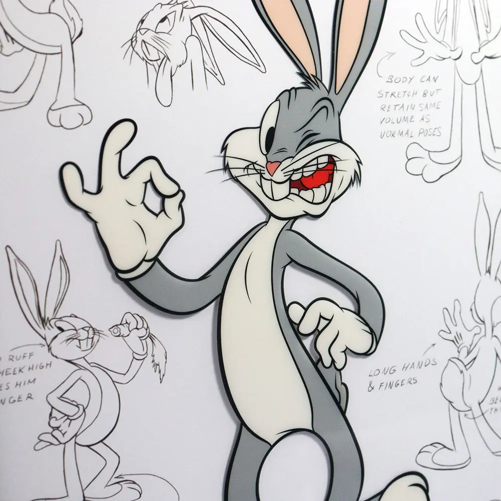 Looney Tunes Art Print Limitált kiadás Fan-Cel Bugs 36 x 28 cm termékfotó