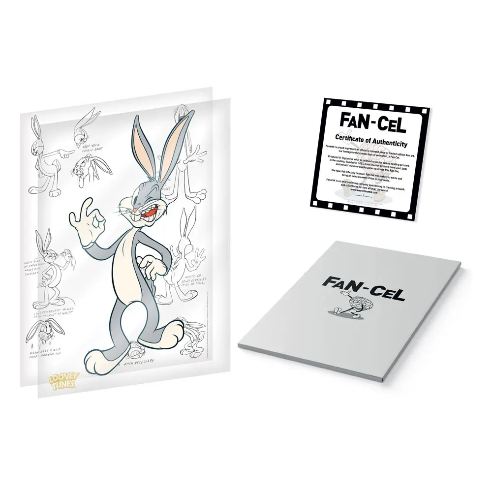 Looney Tunes Art Print Limitált kiadás Fan-Cel Bugs 36 x 28 cm termékfotó
