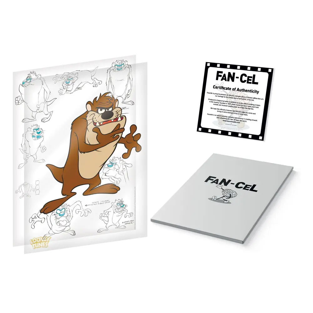 Looney Tunes Art Print Limitált kiadás Fan-Cel Tazmanian Devil 36 x 28 cm termékfotó