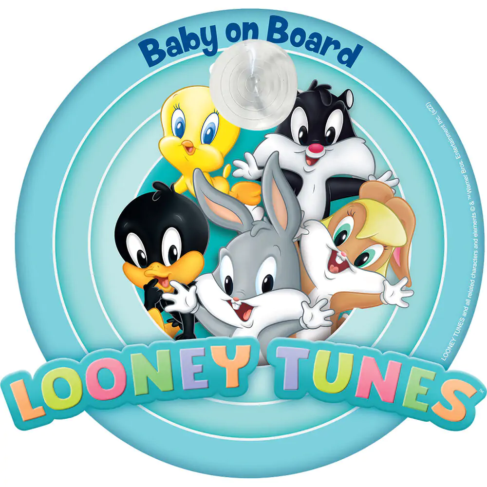 Looney Tunes baby on board ablakra rögzíthető jelzés termékfotó