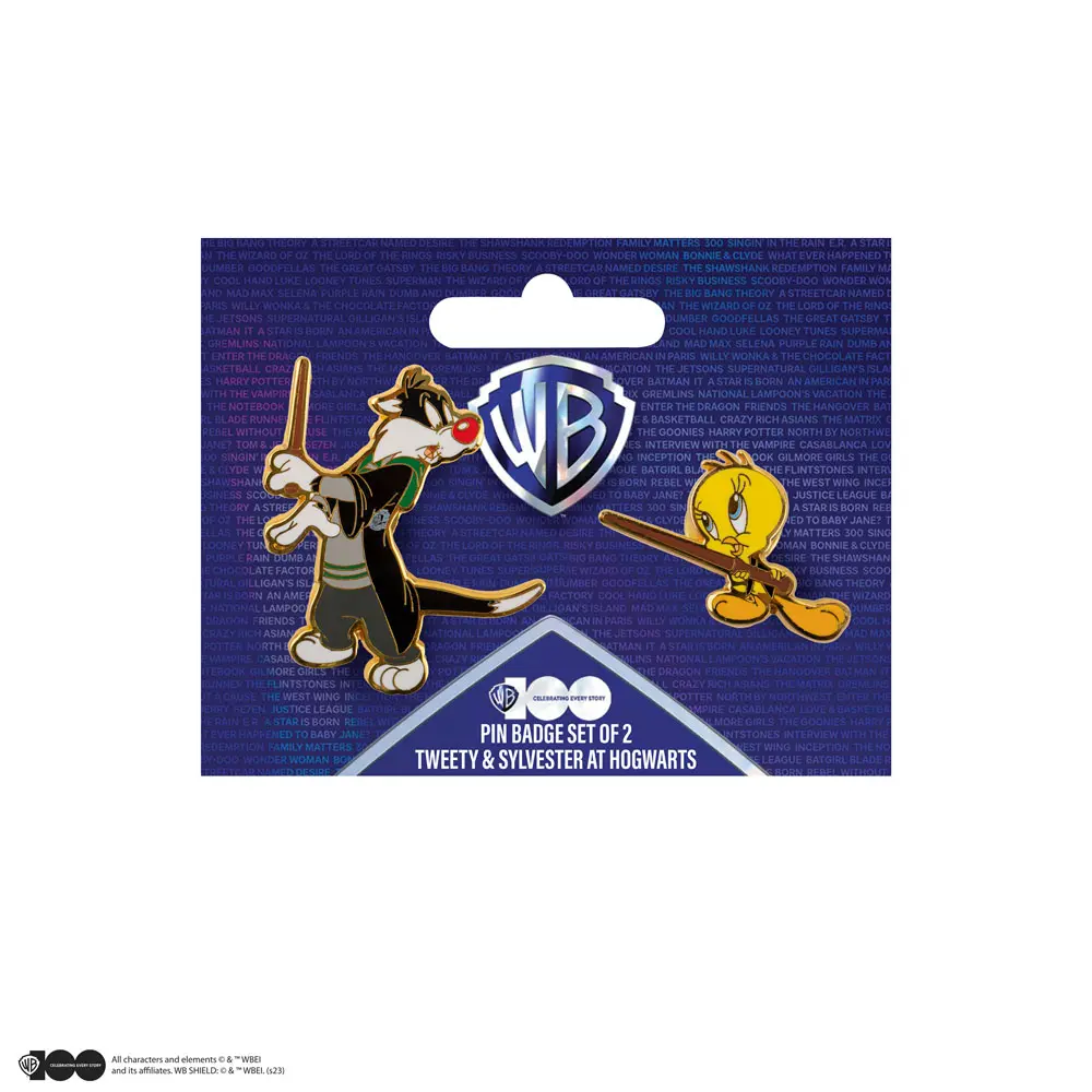 Looney Tunes Tweety & Sylvester at Hogwarts kitűző csomag termékfotó