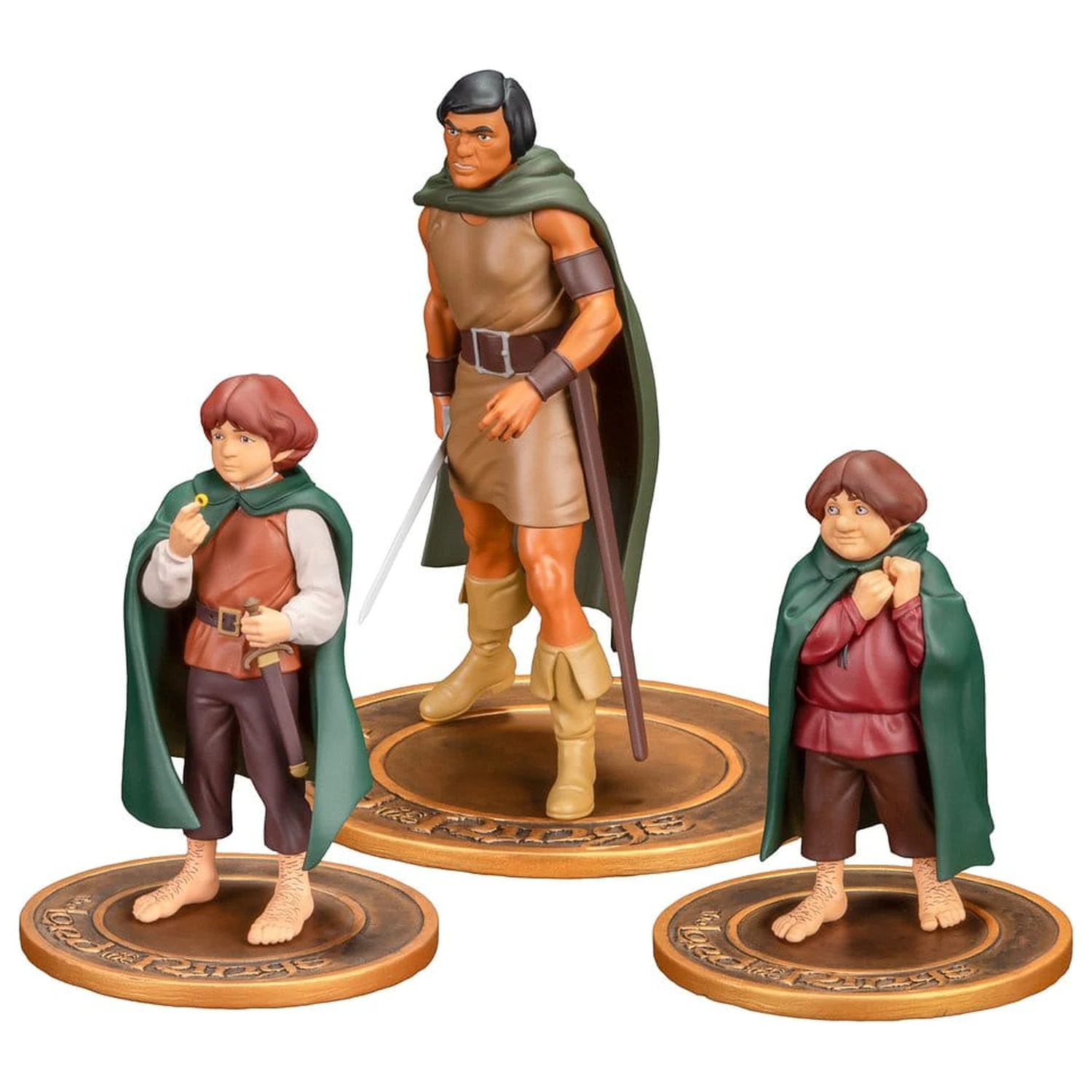 Lord of the Rings Animated Film Frodo, Aragorn, and Samwise 3 db-os figura csomag termékfotó