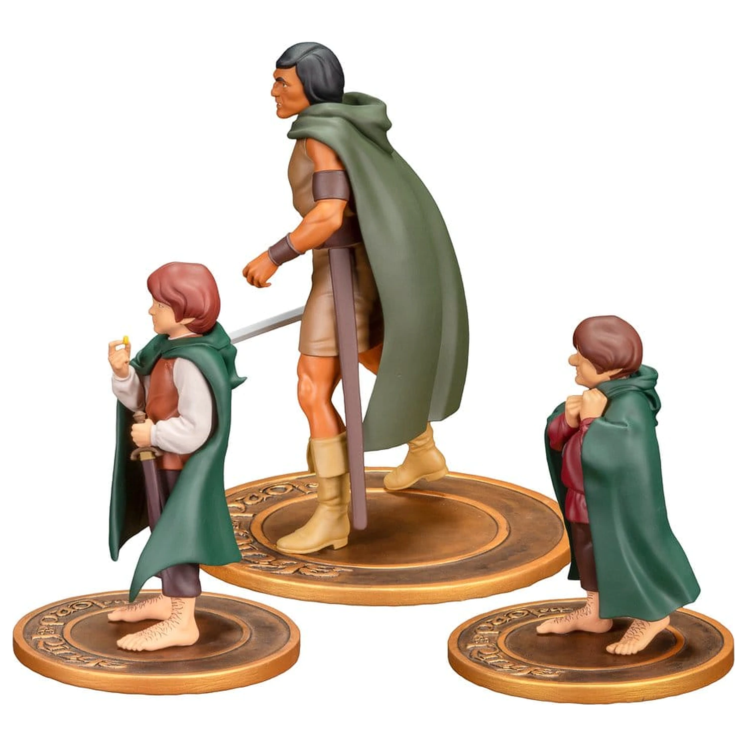 Lord of the Rings Animated Film Frodo, Aragorn, and Samwise 3 db-os figura csomag termékfotó