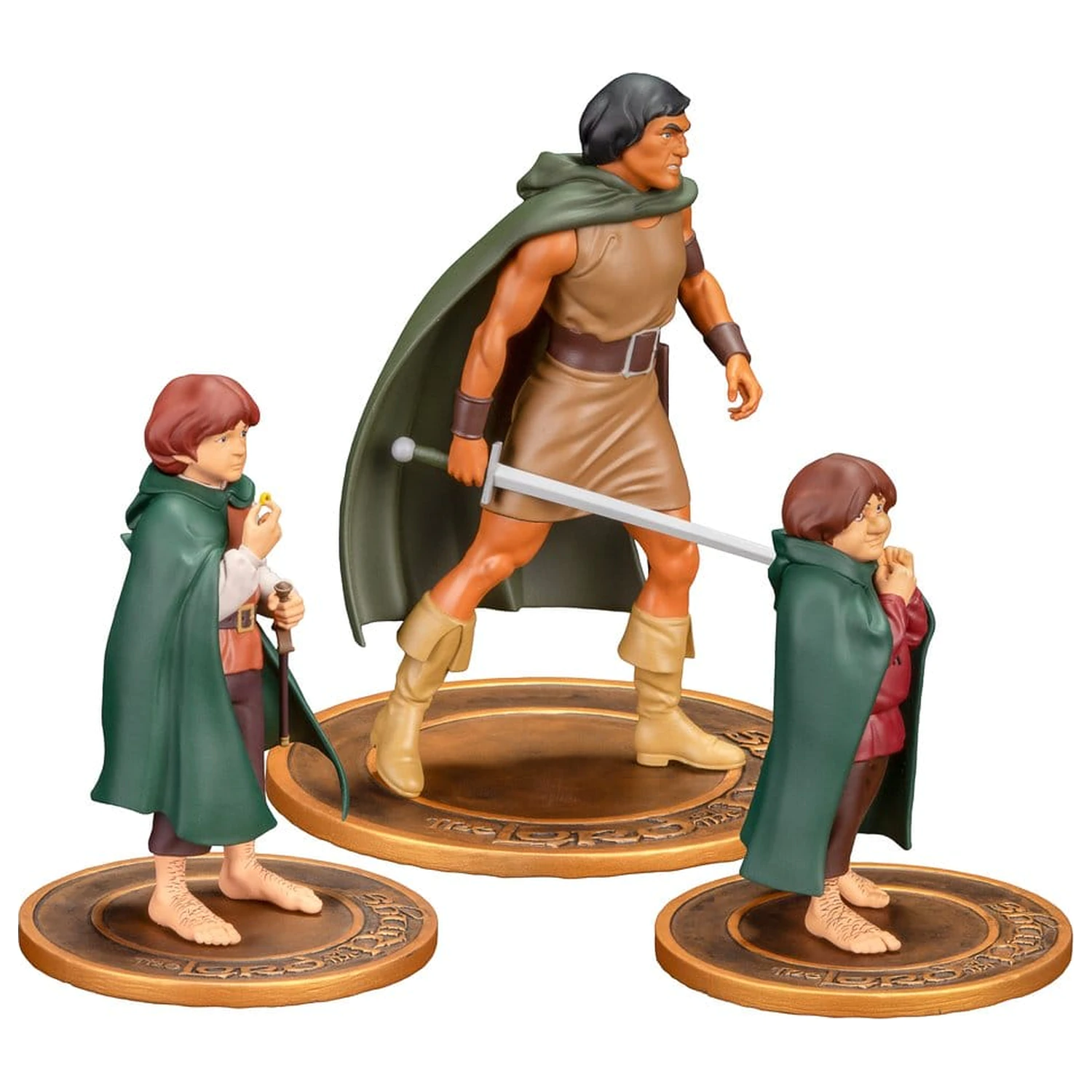 Lord of the Rings Animated Film Frodo, Aragorn, and Samwise 3 db-os figura csomag termékfotó