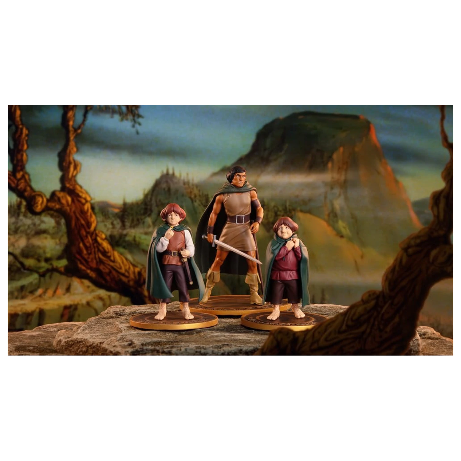 Lord of the Rings Animated Film Frodo, Aragorn, and Samwise 3 db-os figura csomag termékfotó