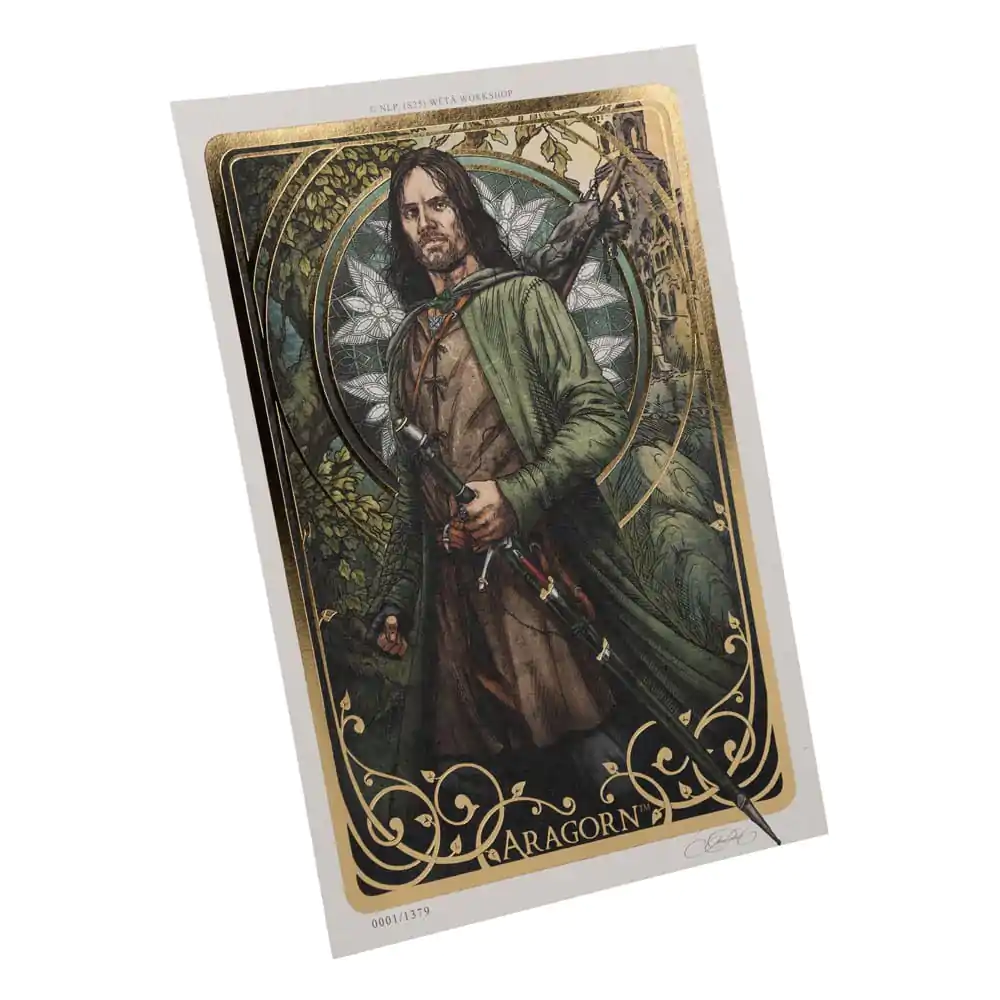 Lord of the Rings Art Print Aragorn Art Card 14 x 21 cm Limitált kiadás termékfotó