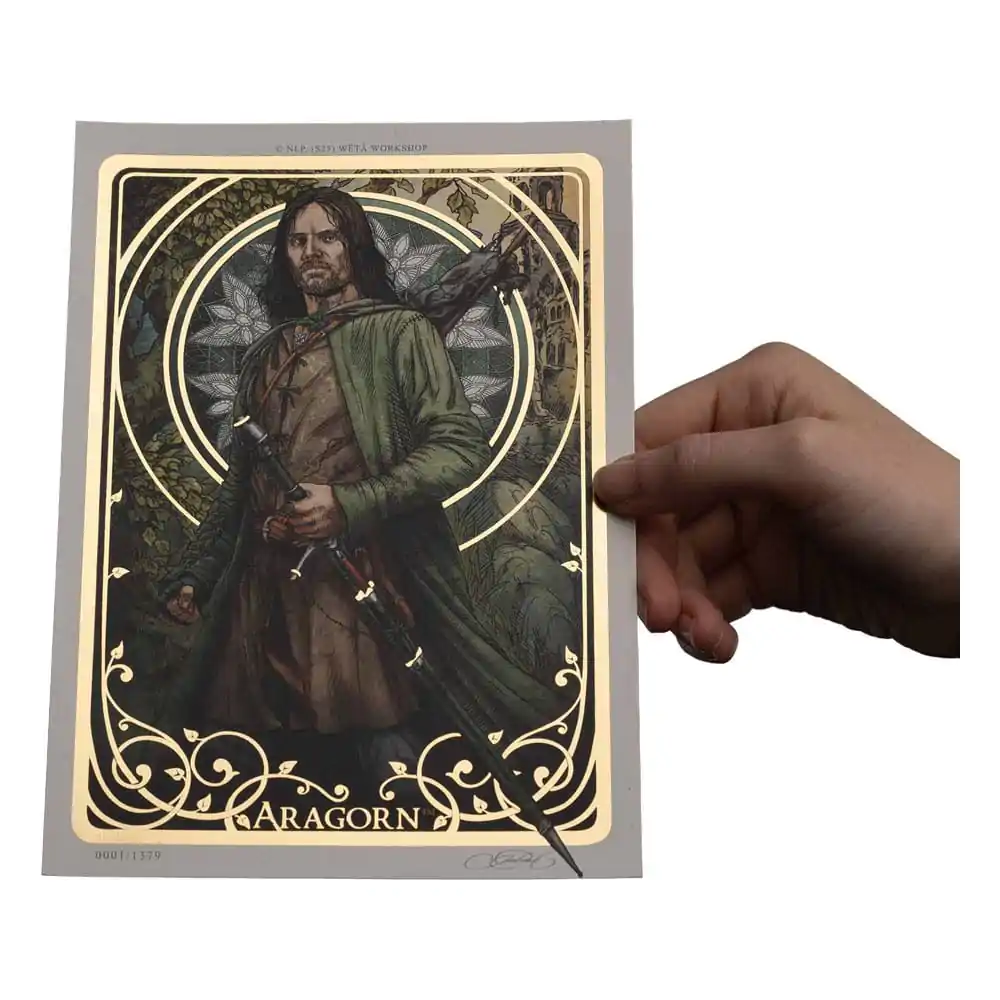 Lord of the Rings Art Print Aragorn Art Card 14 x 21 cm Limitált kiadás termékfotó
