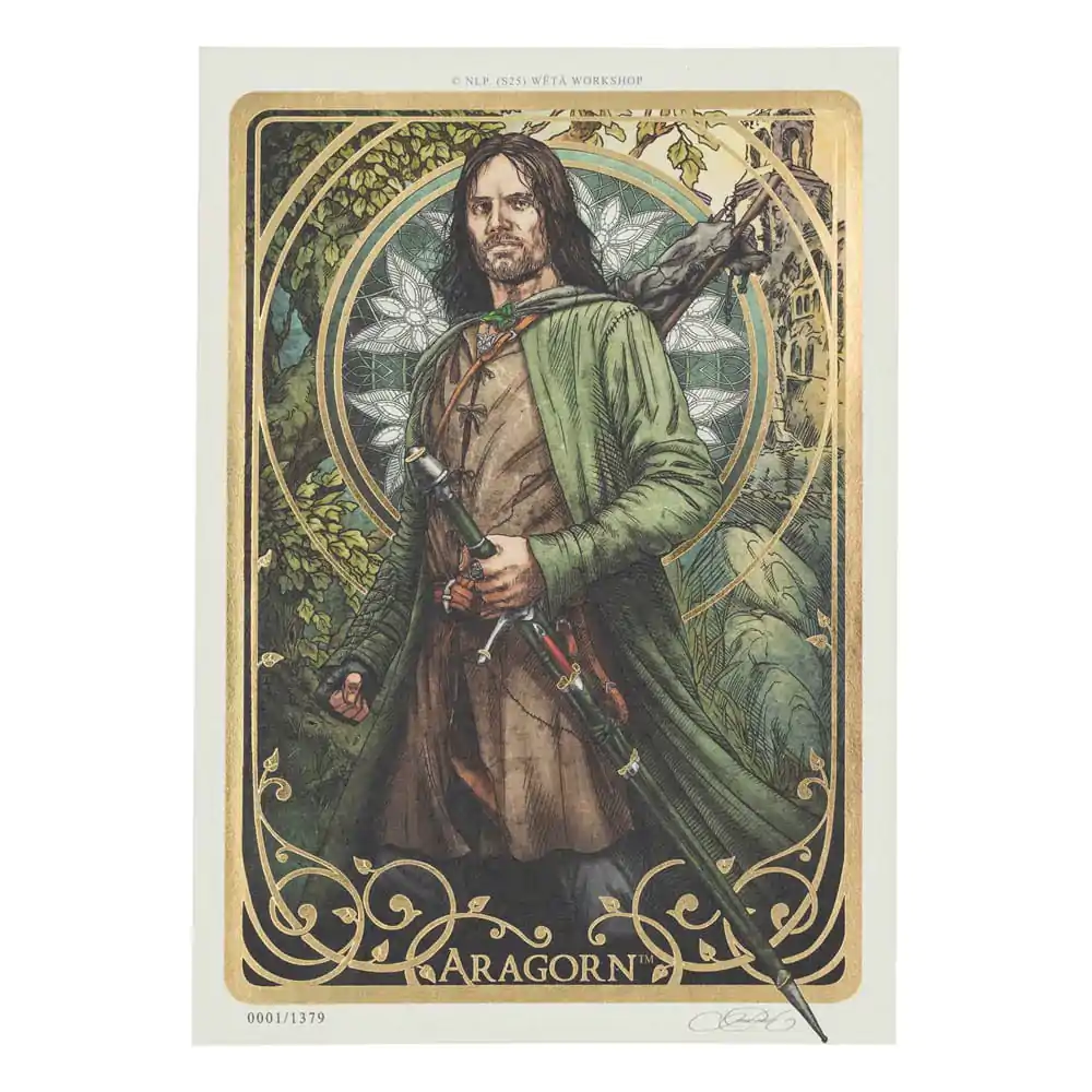 Lord of the Rings Art Print Aragorn Art Card 14 x 21 cm Limitált kiadás termékfotó