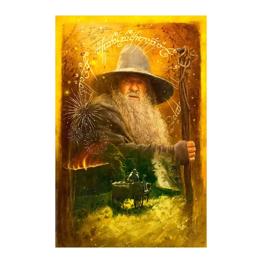 Lord of the Rings Art Print Gandalf Arrives 41 x 61 cm - keretezetlen vászonkép termékfotó
