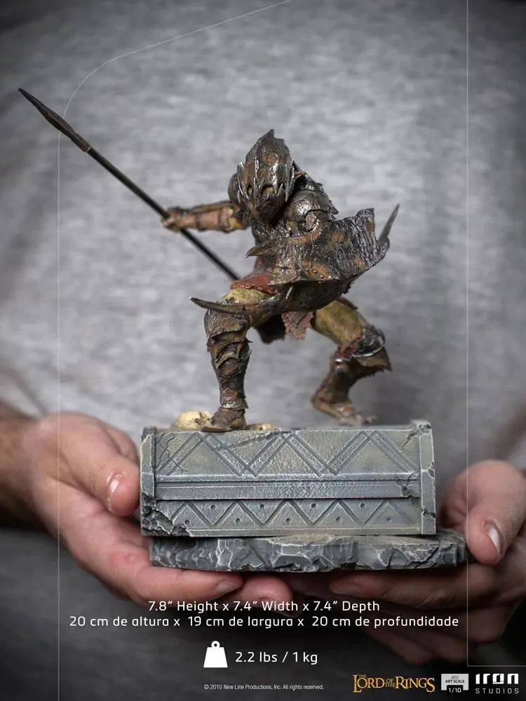 Lord Of The Rings BDS Art Scale 1/10 Armored Orc szobor figura 20 cm termékfotó