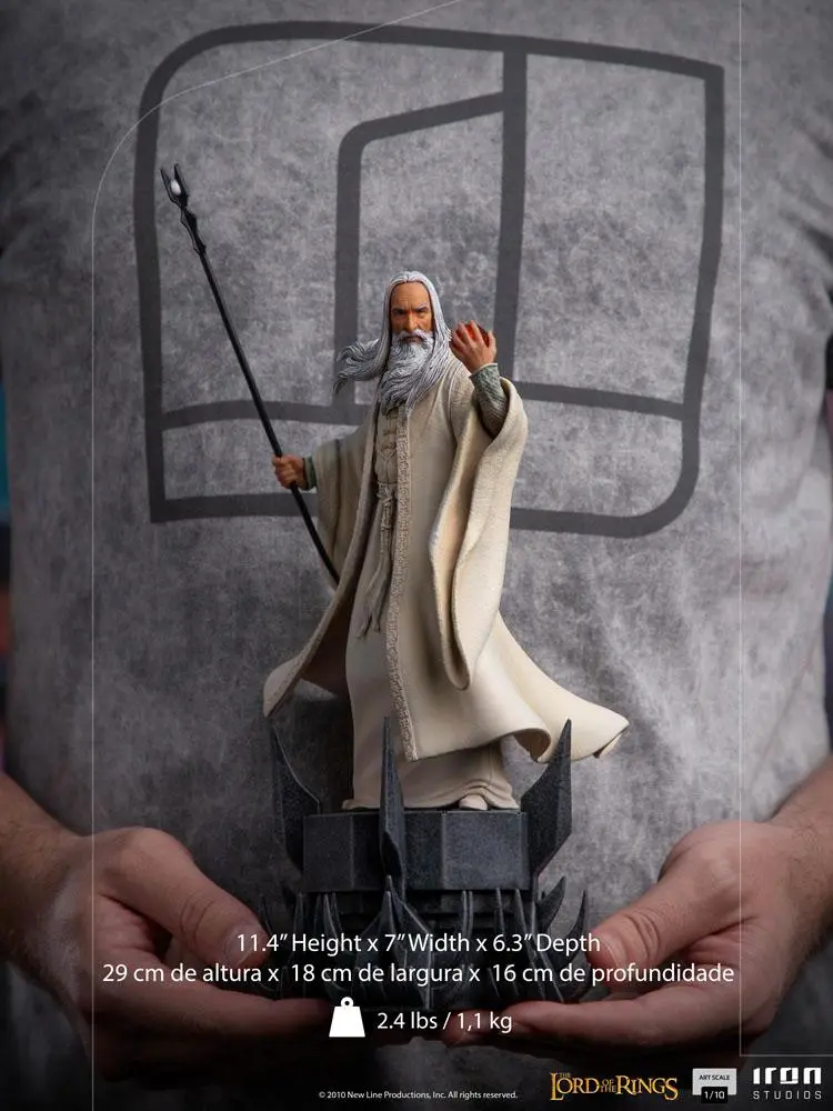 Lord Of The Rings BDS Art Scale 1/10 Saruman szobor figura 29 cm termékfotó