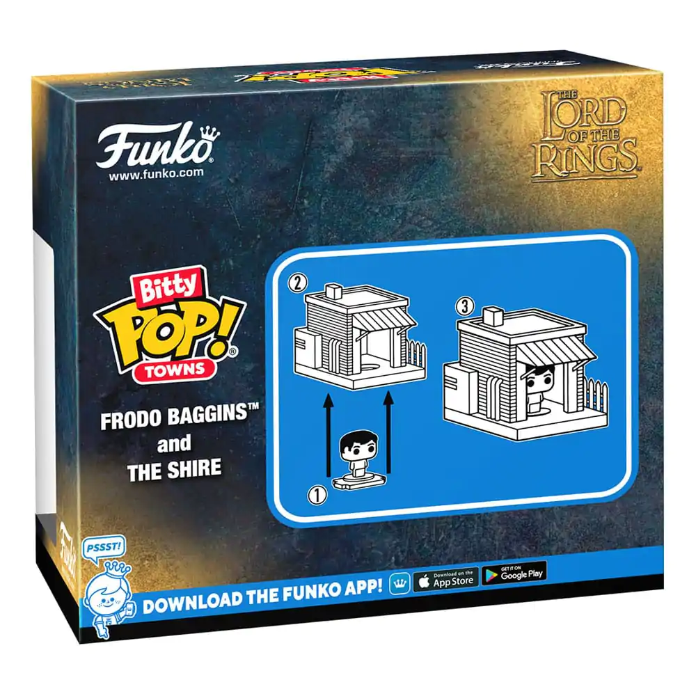 Lord of the Rings Bitty Funko POP! Town Vinyl figura Frodo at Shire termékfotó