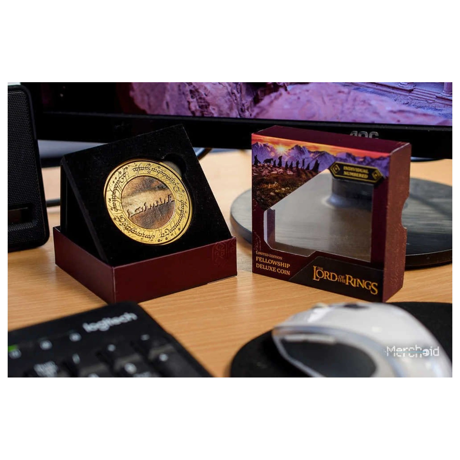 Lord of the Rings Coin with Display Stand The Fellowship érme termékfotó