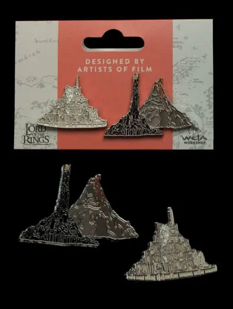 Lord of the Rings Collectors Pins Minas Tirith & Mt. Doom kitűző csomag termékfotó