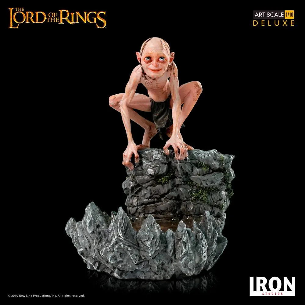 Lord Of The Rings Deluxe Art Scale 1/10 Gollum szobor figura 12 cm termékfotó