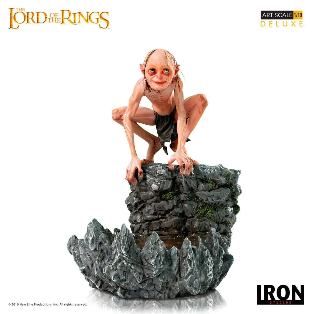 Lord Of The Rings Deluxe Art Scale 1/10 Gollum szobor figura 12 cm termékfotó