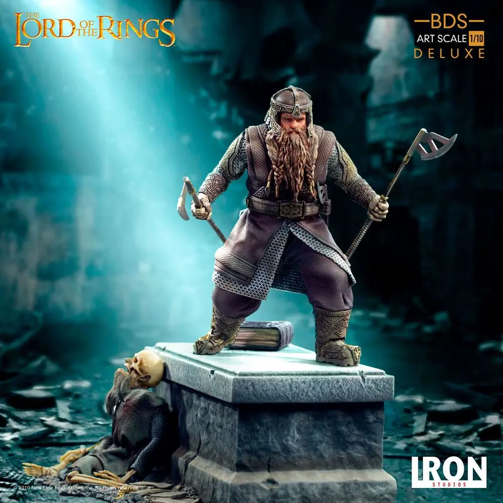 Lord Of The Rings Deluxe BDS Art Scale 1/10 Gimli szobor figura 21 cm termékfotó