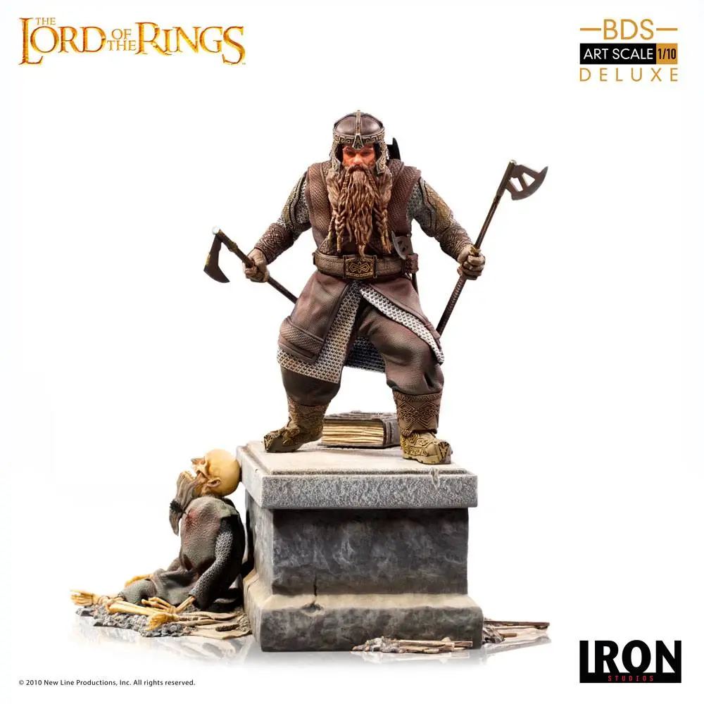 Lord Of The Rings Deluxe BDS Art Scale 1/10 Gimli szobor figura 21 cm termékfotó