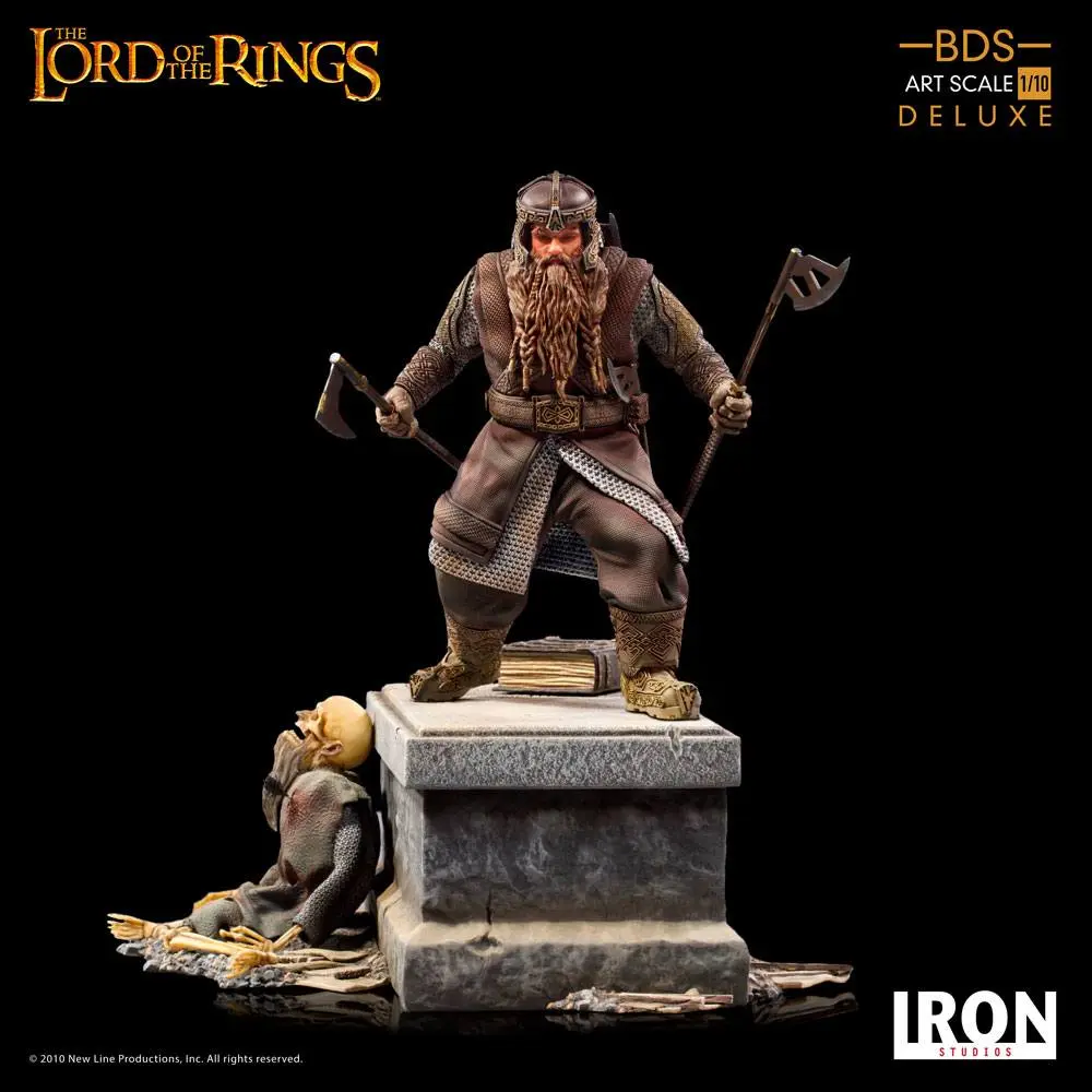 Lord Of The Rings Deluxe BDS Art Scale 1/10 Gimli szobor figura 21 cm termékfotó