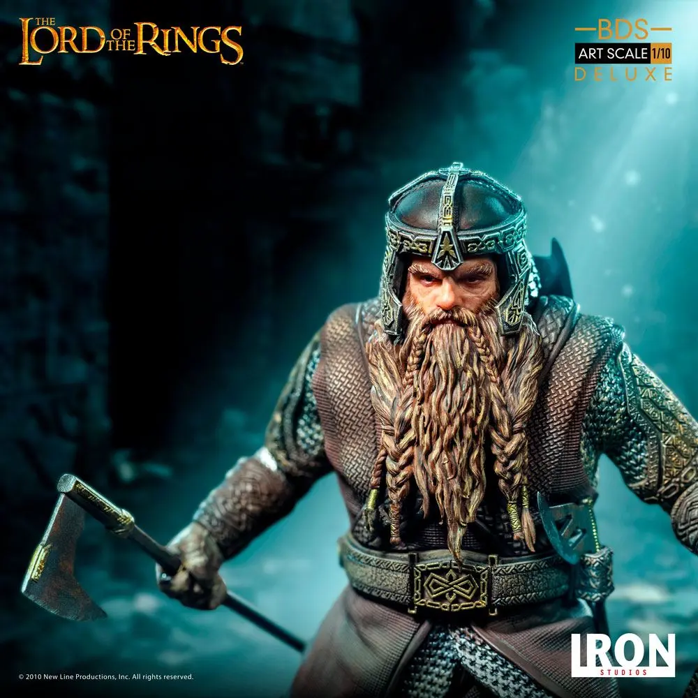 Lord Of The Rings Deluxe BDS Art Scale 1/10 Gimli szobor figura 21 cm termékfotó