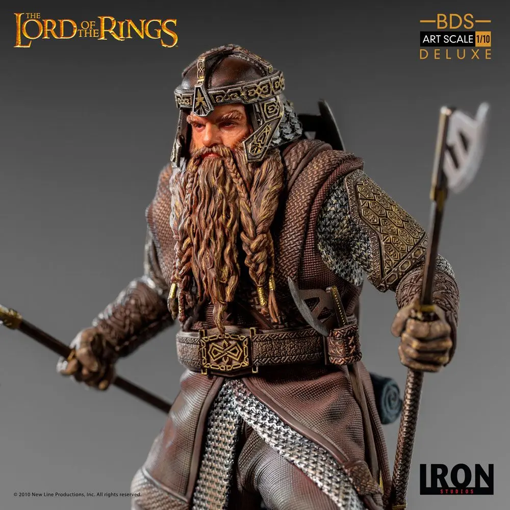 Lord Of The Rings Deluxe BDS Art Scale 1/10 Gimli szobor figura 21 cm termékfotó