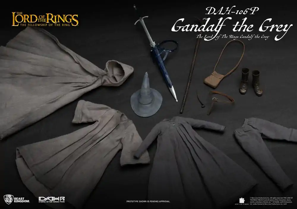 Lord of the Rings Dynamic 8ction Heroes 1/9 Gandalf the Grey akciófigura 21 cm termékfotó