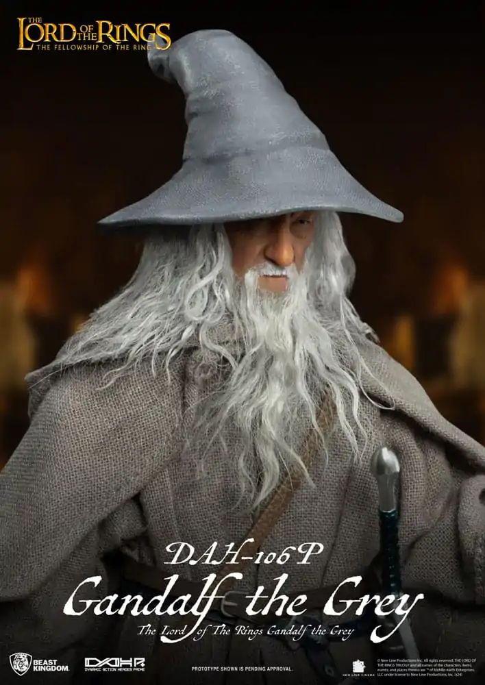 Lord of the Rings Dynamic 8ction Heroes 1/9 Gandalf the Grey akciófigura 21 cm termékfotó