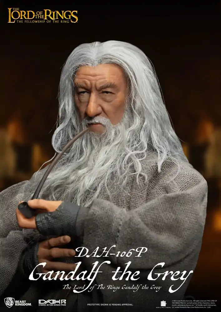 Lord of the Rings Dynamic 8ction Heroes 1/9 Gandalf the Grey akciófigura 21 cm termékfotó