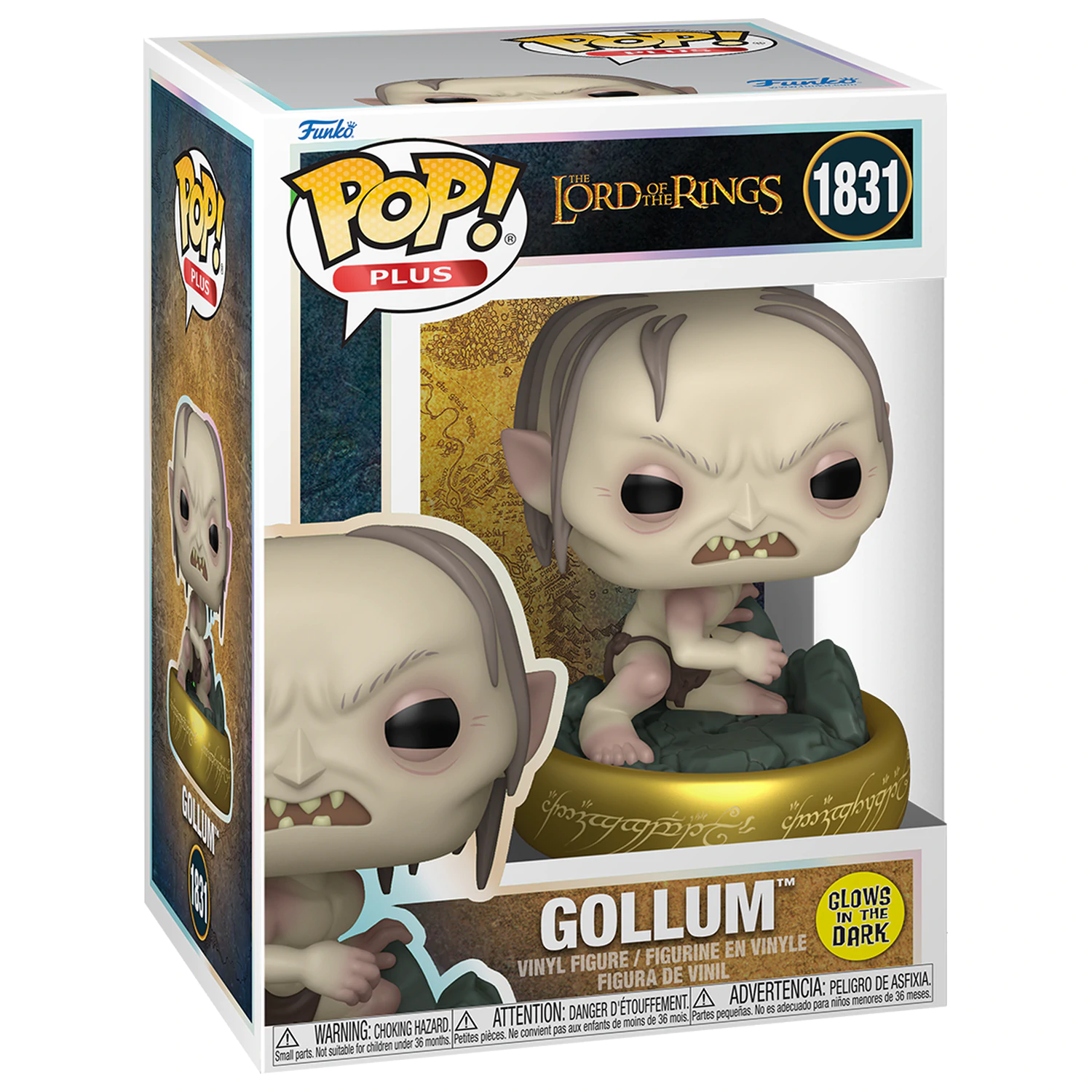 Lord of the Rings Funko POP! Plus Movies Vinyl figura Gollum(GW) 9 cm termékfotó
