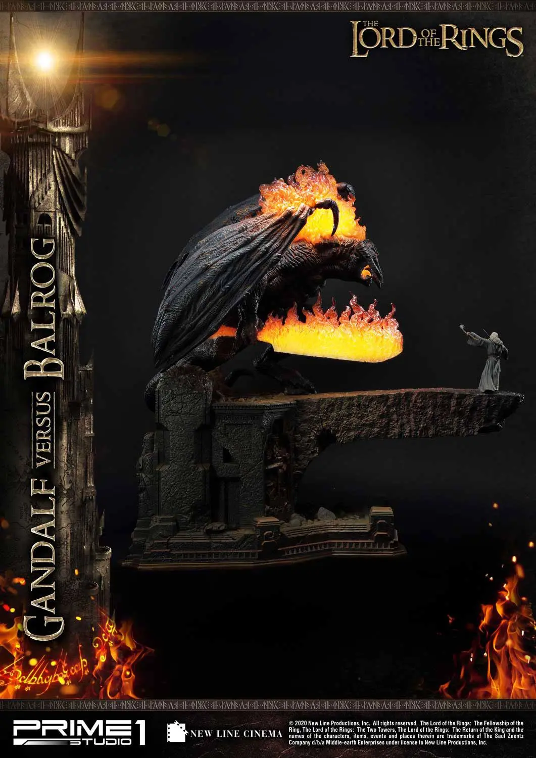 Lord of the Rings Gandalf Vs. Balrog szobor figura 79 cm termékfotó