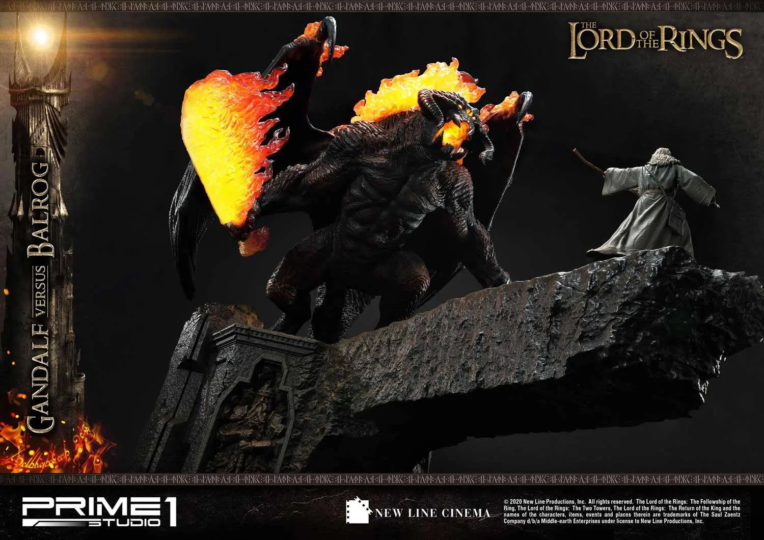 Lord of the Rings Gandalf Vs. Balrog szobor figura 79 cm termékfotó